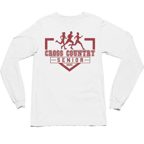 Cross Country Senior Night Senior 2025 Graduation Party 48 Unisex Long Sleeve T-Shirt - Best Gift Smart