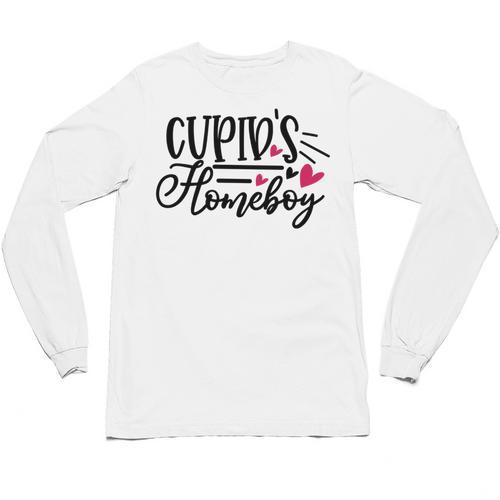 Cupid's Homebody Introvert Valentine's Day Home Unisex Long Sleeve T-Shirt - Raresse