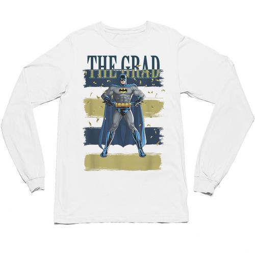 DC Comics Graduation Batman The Grad Power Stance Unisex Long Sleeve T-Shirt - Best Gift Smart