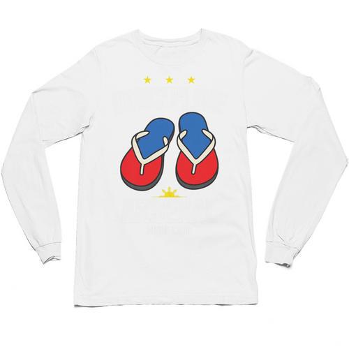 Discipline Arsenal Pinoy Nostalgia Filipino Tsinelas Premium Tri-Blend Unisex Long Sleeve T-Shirt - Figerry