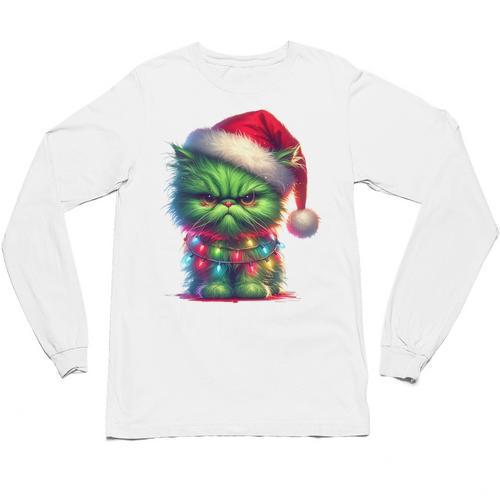 Ew People Meowy Cat Christmas Introvert Men Women Unisex Long Sleeve T-Shirt - Raresse