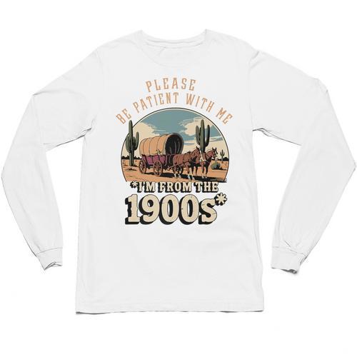 Father’s Day Please Be Patient With Me I'm From The 1900s Premium Unisex Long Sleeve T-Shirt - Figerry