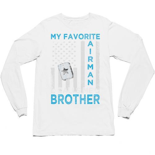 My Favorite Airman Calls Me Brother Airman Graduation Premium Tri-Blend Unisex Long Sleeve T-Shirt - Best Gift Smart