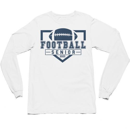 Football Senior Night Football Senior 2025 Graduation 44 Unisex Long Sleeve T-Shirt - Best Gift Smart