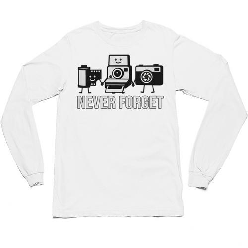 Never Forget Retro Camera Photography Nostalgia Premium Tri-Blend Unisex Long Sleeve T-Shirt - Figerry