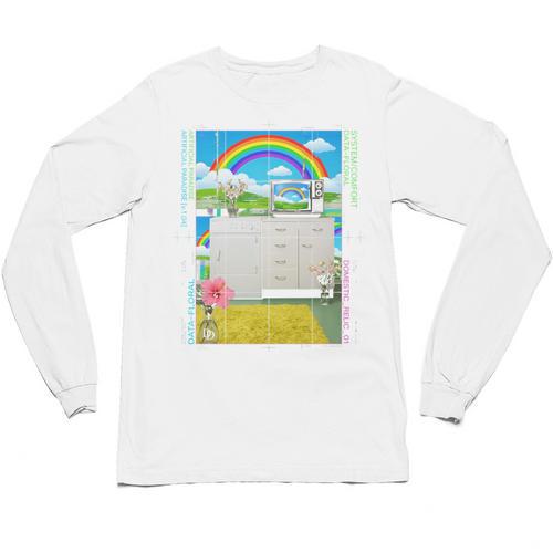 Frutiger Aero Aesthetic Rainbow Glitch Art Unisex Long Sleeve T-Shirt - Figerry
