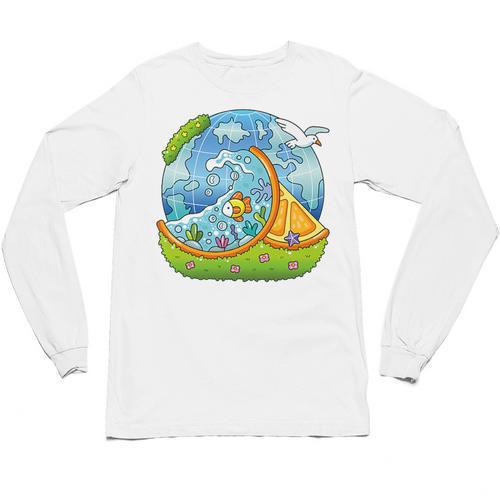 Frutiger Aero Y2K Fashion Trends Statement Piece Tech Orange Premium Unisex Long Sleeve T-Shirt - Figerry