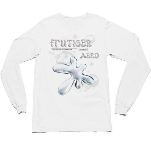 Frutiger Aero Y2K Fashion Trends Statement Piece Tech Orb Premium Tri-Blend Unisex Long Sleeve T-Shirt - Figerry