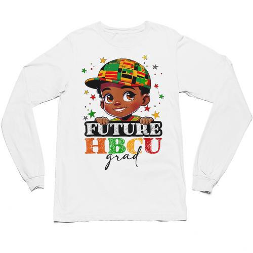 Future HBCU Grad History Boys Kids Graduation HBCU Unisex Long Sleeve T-Shirt - Best Gift Smart