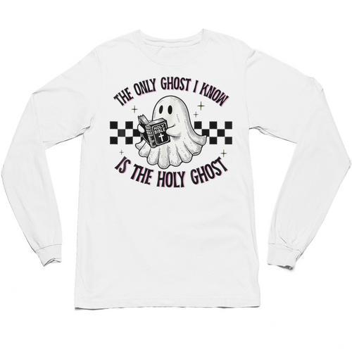 The Only Ghost I Know Is The Holy Ghost Ghost Read Book Unisex Long Sleeve T-Shirt - Bookorys CA