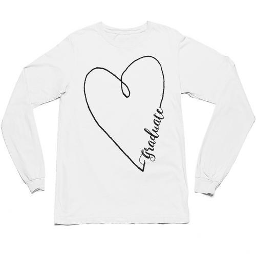 Graduate Heart Shirt Graduation Unisex Long Sleeve T-Shirt - Best Gift Smart