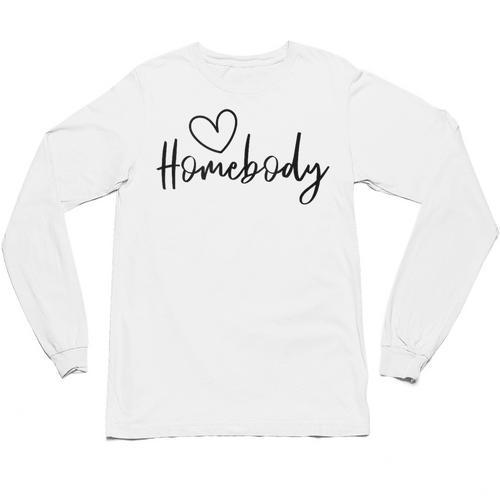 Homebody At Home Lets Stay Home Introvert Unisex Long Sleeve T-Shirt - Raresse
