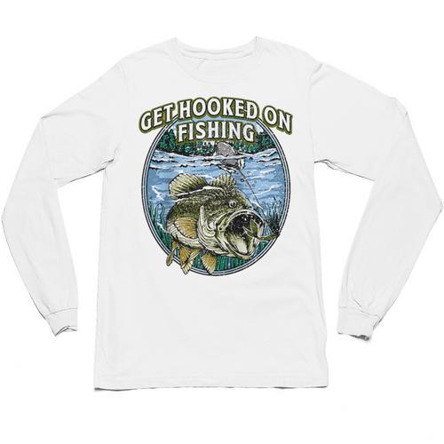 Hooked On Fishing Introvert Sayings Antisocial Quotes Raglan Baseball Tee Unisex Long Sleeve T-Shirt - Raresse