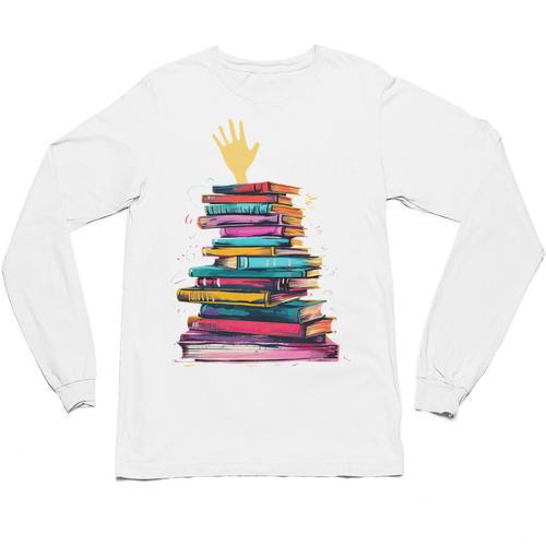I'm OK Reading Books Library Bookworm Bookish Book Lover Unisex Long Sleeve T-Shirt - Bookorys UK