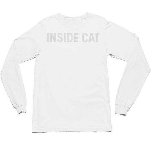 Introvert Antisocial Men Women Kids Inside Cat Unisex Long Sleeve T-Shirt - Raresse