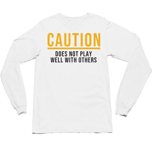 Introverted Does Not Play Well Competitive Athletic Unisex Long Sleeve T-Shirt - Raresse