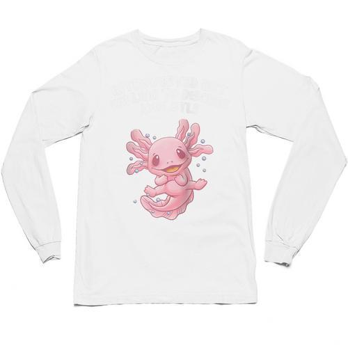 Introverted But Willing To Discuss Axolotl Salamander Raglan Baseball Tee Unisex Long Sleeve T-Shirt - Raresse