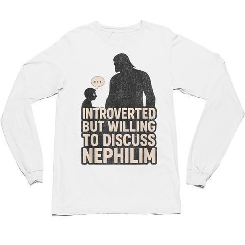 Introverted But Willing To Discuss Nephilim Tee Unisex Long Sleeve T-Shirt - Raresse