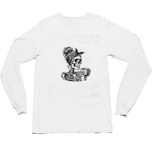 Introverted But Willing To Discuss Snacks Coffee Premium Unisex Long Sleeve T-Shirt - Raresse