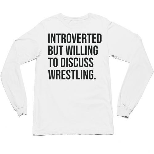 Introverted Wrestler Wrestling Introvert Unisex Long Sleeve T-Shirt - Raresse