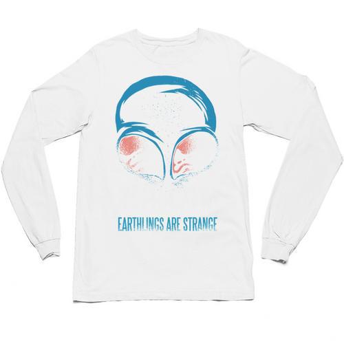 Keep Calm Earthlings Are Strange Alien Introvert Unisex Long Sleeve T-Shirt - Raresse