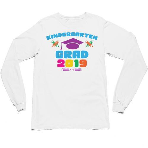 Kids Kindergarten Grad 2019 Graduation T-Shirt Unisex Long Sleeve T-Shirt - Best Gift Smart