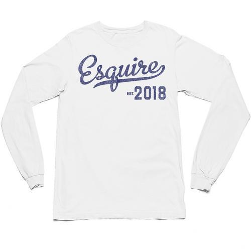 Lawyers Graduation Esquire Est 2018 Graduate Shirt Unisex Long Sleeve T-Shirt - Best Gift Smart