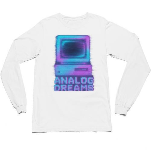 Lofi Reverie Analog Dreams Pixel 90s Desktop VHS Nostalgia Unisex Long Sleeve T-Shirt - Figerry