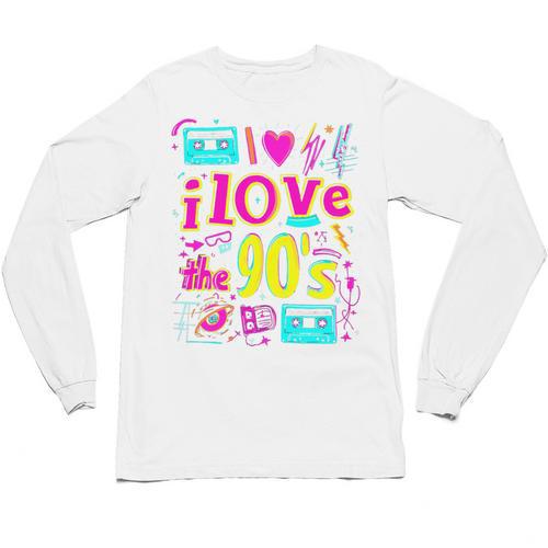 I Love The 90'S 90s Nostalgia Premium Tri-Blend Unisex Long Sleeve T-Shirt - Figerry
