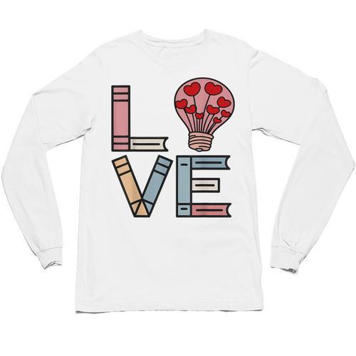 Love Books Reading Unisex Long Sleeve T-Shirt - Bookorys AU