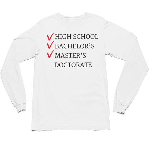 Master's Degree Graduation Graduate Unisex Long Sleeve T-Shirt - Best Gift Smart