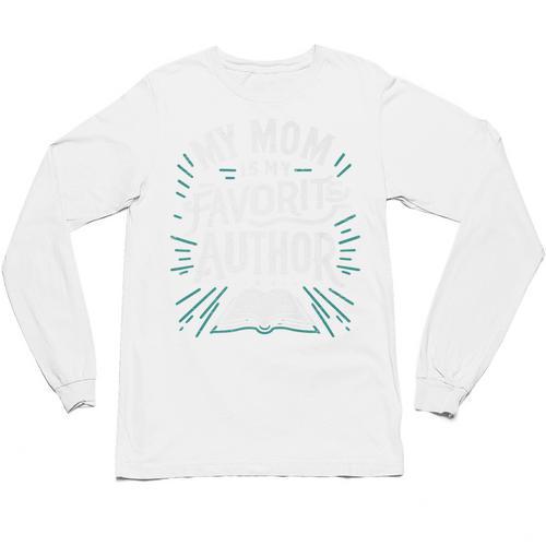 My Mom Is My Favorite Author Book Lover Premium Unisex Long Sleeve T-Shirt - Bookorys