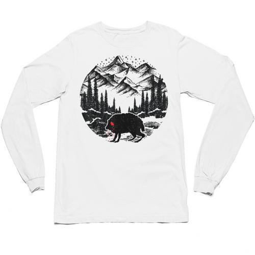 Monster Squonk In Forest Folklore Cryptid Introvert Unisex Long Sleeve T-Shirt - Raresse