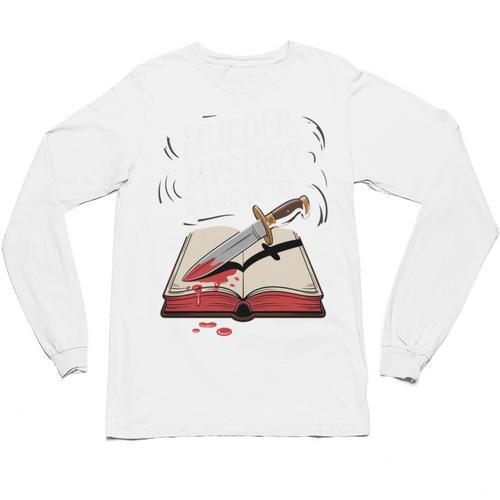 Murder Mystery And a Cup Of Tea Book Humor Unisex Long Sleeve T-Shirt - Bookorys