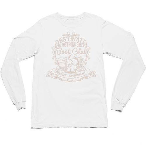 Obstinate Headstrong Girls Book Club Jane Austen Premium Tri-Blend Unisex Long Sleeve T-Shirt - Bookorys DE