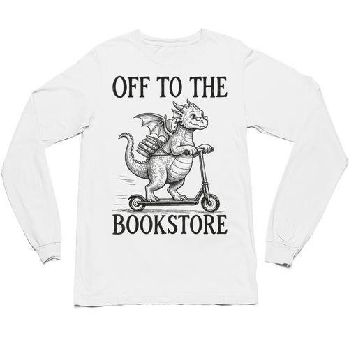 Off To The Bookstore Reading Bookworm Unisex Long Sleeve T-Shirt - Bookorys CA