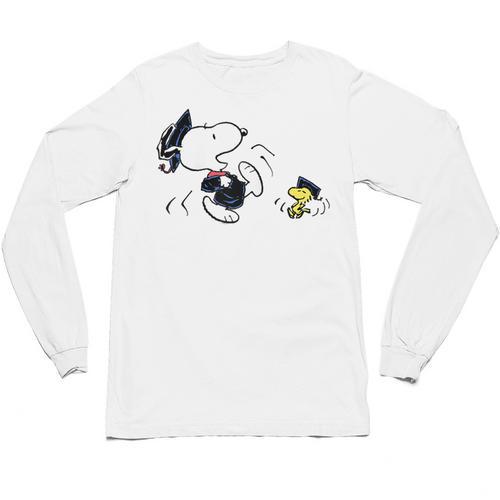 Peanuts Graduation Squad Snoopy Woodstock Raglan Baseball Tee Unisex Long Sleeve T-Shirt - Best Gift Smart