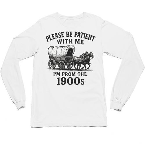 Please Be Patient With Me I'm From The 1900s Boomer Premium Tri-Blend Unisex Long Sleeve T-Shirt - Figerry