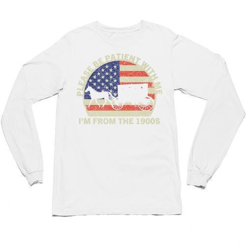 Please Be Patient With Me I'm From The 1900s Dad Vintage Premium Unisex Long Sleeve T-Shirt - Figerry