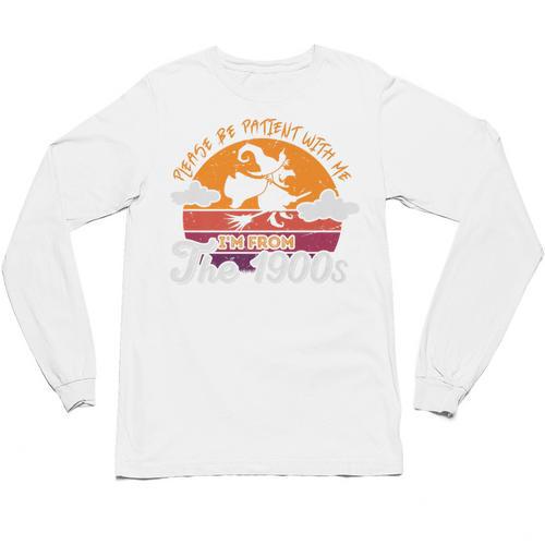 Please Be Patient With Me I'm From The 1900s Halloween Premium Unisex Long Sleeve T-Shirt - Figerry