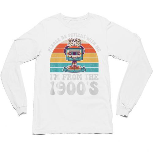 Please Be Patient With Me I'm From The 1900s Kawaii Premium Tri-Blend Unisex Long Sleeve T-Shirt - Figerry