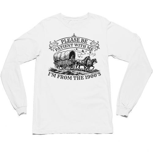 Please Be Patient With Me I'm From The 1900s For Men Women Premium Tri-Blend Unisex Long Sleeve T-Shirt - Figerry