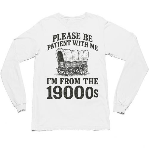 Please Be Patient I'm From The 1900s Premium Tri-Blend Unisex Long Sleeve T-Shirt - Figerry