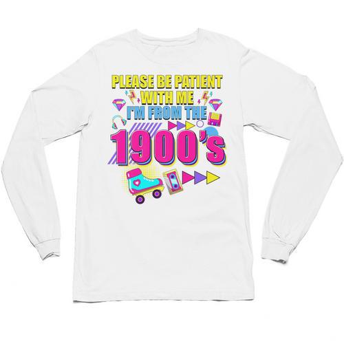 Please Be Patient With Me I'm From The 1900s Retro Vibes Premium Unisex Long Sleeve T-Shirt - Figerry
