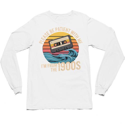 Please Be Patient With Me I'm From The 1900s Vintage Humor Premium Tri-Blend Unisex Long Sleeve T-Shirt - Figerry