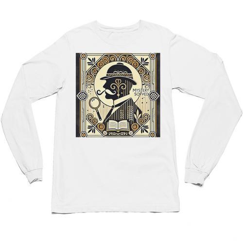 Poirot Mystery Books Vintage Detective Premium Tri-Blend Unisex Long Sleeve T-Shirt - Bookorys CA