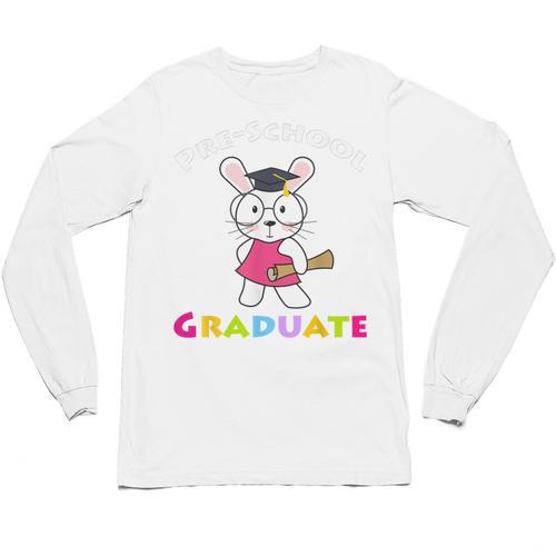 Preschool Graduate Kids T Shirt Pre-K Graduation Unisex Long Sleeve T-Shirt - Best Gift Smart
