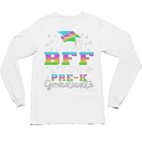 Proud Bff Of PreK School Graduate 2024 Graduation Bff Premium Unisex Long Sleeve T-Shirt - Best Gift Smart