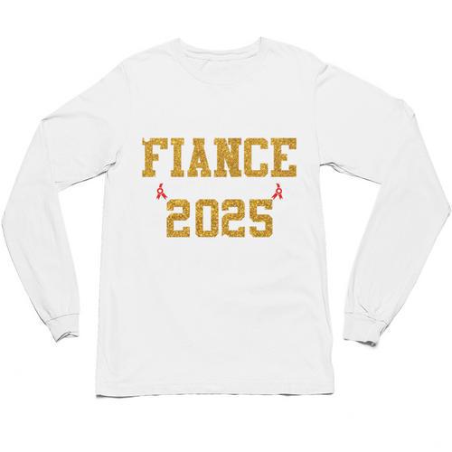 Proud Fiance Of A 2025 Graduate Fiance Graduation 2025 Senio Unisex Long Sleeve T-Shirt - Best Gift Smart
