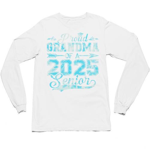 Proud Grandma Of a 2025 Senior Graduate Graduation Premium Unisex Long Sleeve T-Shirt - Best Gift Smart